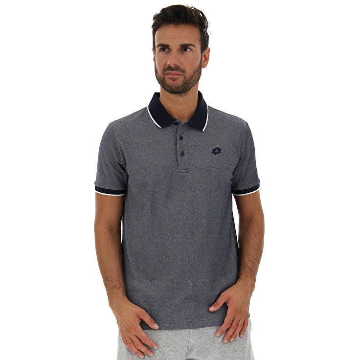 Lotto Firenze Pq Camisa Polo Hombre - Gris - Colombia COZSFNX-76